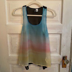 Sheer Sunset Racerback Tank